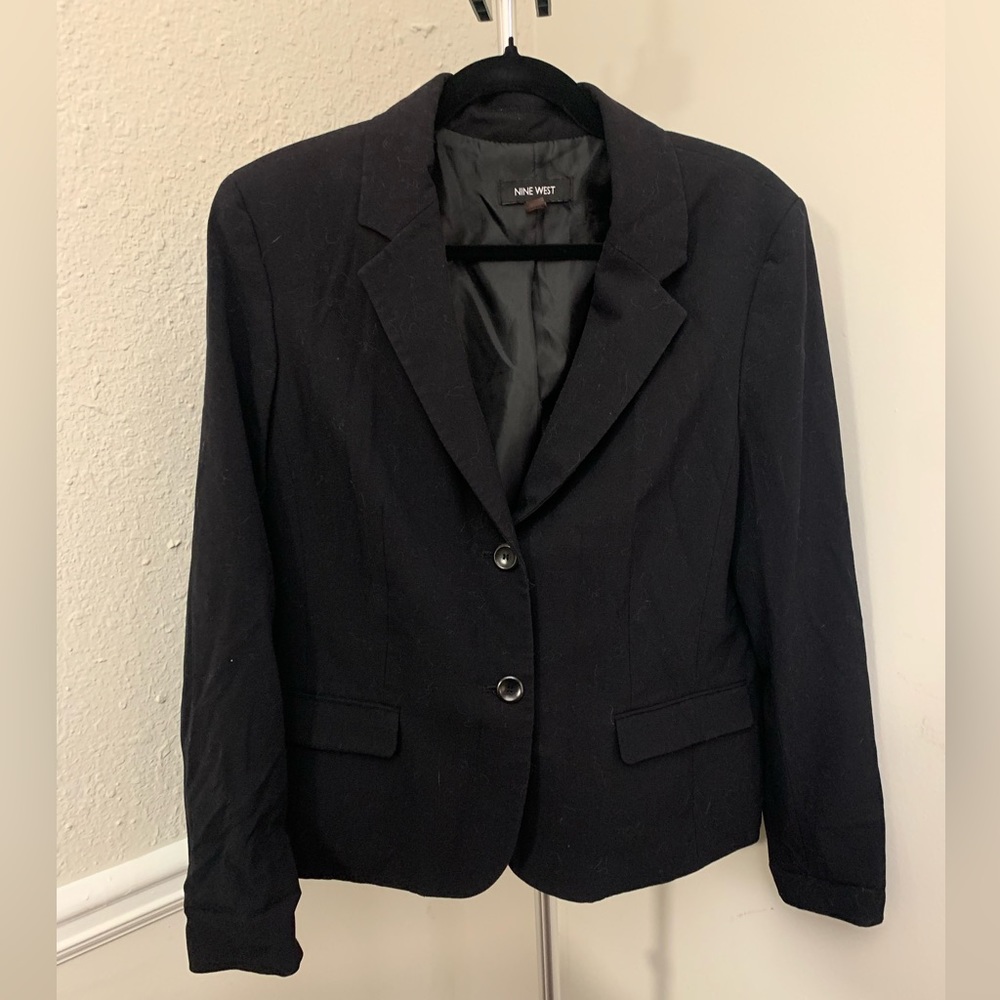 Nine West black suit jacket